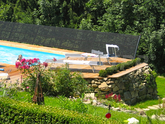 Heating of swimming pools by pools of 31 m2
