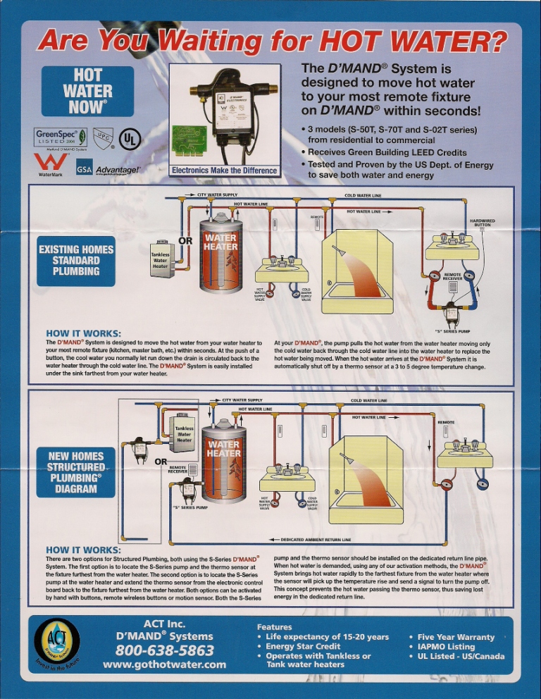 Sistema de ahorro de agua caliente