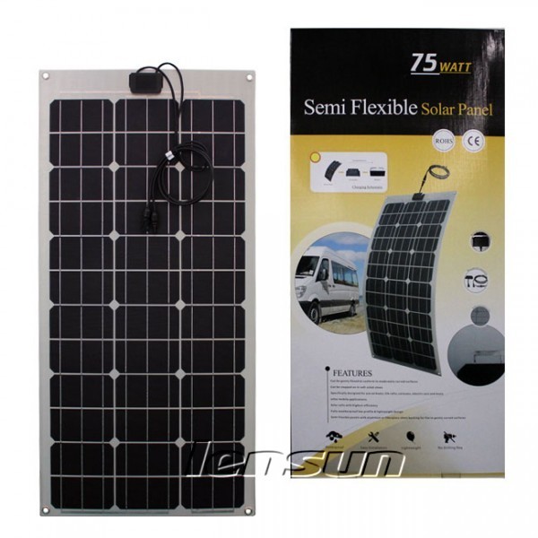 Panel solar flexible de 75W 12V