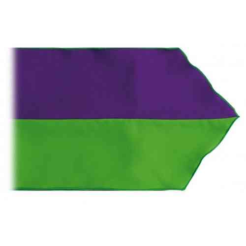 Fajín Bandera 145x13   color Verde/Morado