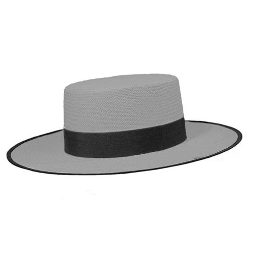 Sombrero ala ancha Panamá Gris Claro