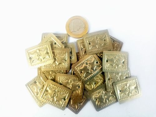 25 Placas Oro Antique