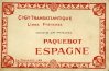 ESPAGNE - Pochette de 8 cartes Paquebot en mer et ses salons