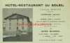 AUSSOIS (73) - Carte publicitaire vers 1920 "Hotel Restaurant du SOLEIL"