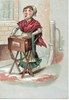 BOUCHAIN (59) - Chromo publicitaire au format carte postale de la Chicorée Lervilles