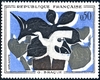 FRANCE 1961 - 1319 - VARIETE - Tableau de Braque spectaculaire décalage de la couleur blanche