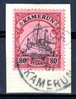 CAMEROUN, colonie allemande 1907 - Dallay 28 - 80 Pfennig sur fragment belle oblitération "KAMERUN"