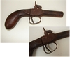 Pistolet de poche à percution fin 19e - 1 canon octogonal - légère rouille, à nettoyer
