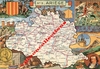 (09) - Ariège - Carte illustrée par J.P. Pinchon - Editions Blondel la Rougery 1945