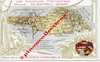 OUBANGUI CHARI - Carte de la colonie - Chromo chocolat Aiguebelle vers 1900 - Neuf