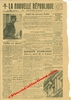 (37) - LA NOUVELLE REPUBLIQUE - RARE numéro 1 du Vendredi 1er et Samedi 2 Septembre 1944
