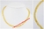 CALCITE JAUNE - Collier forme ronde facetées et calibrées d'environ Ø 0,6 cm - Longueur : 42 cm env