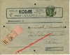 KODAK - PHOTOGRAPHIE 1913 - Emballage spécial "KODAK" voyagé d'expédition des pellicules