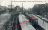 BECON LES BRUYERES (92) - Gare de Chemin de fer électrique - Beau plan voies et wagons - EM 203.