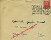 CHAVILLE (92) - Oblitération DAGUIN - Flamme gauche "Seine et Oise" 19 Octobre 1950