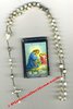 CHAPELET fin 19e - en NACRE y compris le crucifix - 55 perles + cœur - Longueur 45 cm