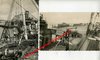 ARROMANCHES (14) - 2 cartes vers 1950 - Vestiges du débarquement - Bateaux, pontons et navires