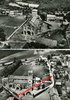 CHATEL-MONTAGNE (03) - 2 cartes vers 1950 - 2 vues aériennes vue générale du village et église