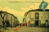 CASTELMAYRAN (82) - Entrée du village, coté nord - Beau plan couleur 1910 très animé - Café billard,