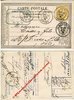 DAX (40) - Carte postale pionnière avec repiquage pour relevé de facture de CRESPIN et TAILLEBOIS