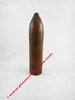 BRIQUET de TRANCHÉE en forme d'obus cuivre rouge - Hauteur 8,3 cm - Base 19 mm.