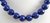LAPIS-LAZULI - collier en perles rondes facettées Ø 14 mm