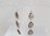 QUARTZ FUMÉ du BRESIL - Boucles d'oreilles composées de 3 pierres facetéees pendantes