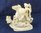 ECUME DE MER - SEPIOLITE - très belle sculpture en écume de mer représentant Saint Georges terrassan