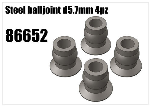 Steel balljoint d5.7mm 4pcs [86652]