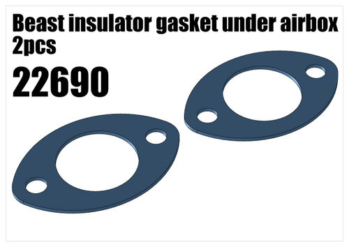 RS5 - Beast insulator gasket under airbox, 2pcs [22690]