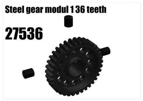 RS5 - Pignon cloche acier 36 dents module 1 [27536]
