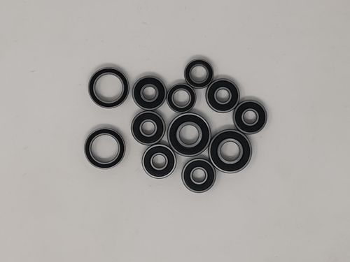 DM Racing - Ball bearings set 2RS for FG Sportsline 2WD-E - Plastic diff [Bearing-set_FG2WDE-P]