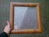 Hublot Carré 1 vitre 1 Face chêne doré vitre granitée aléatoire ép >14 mm