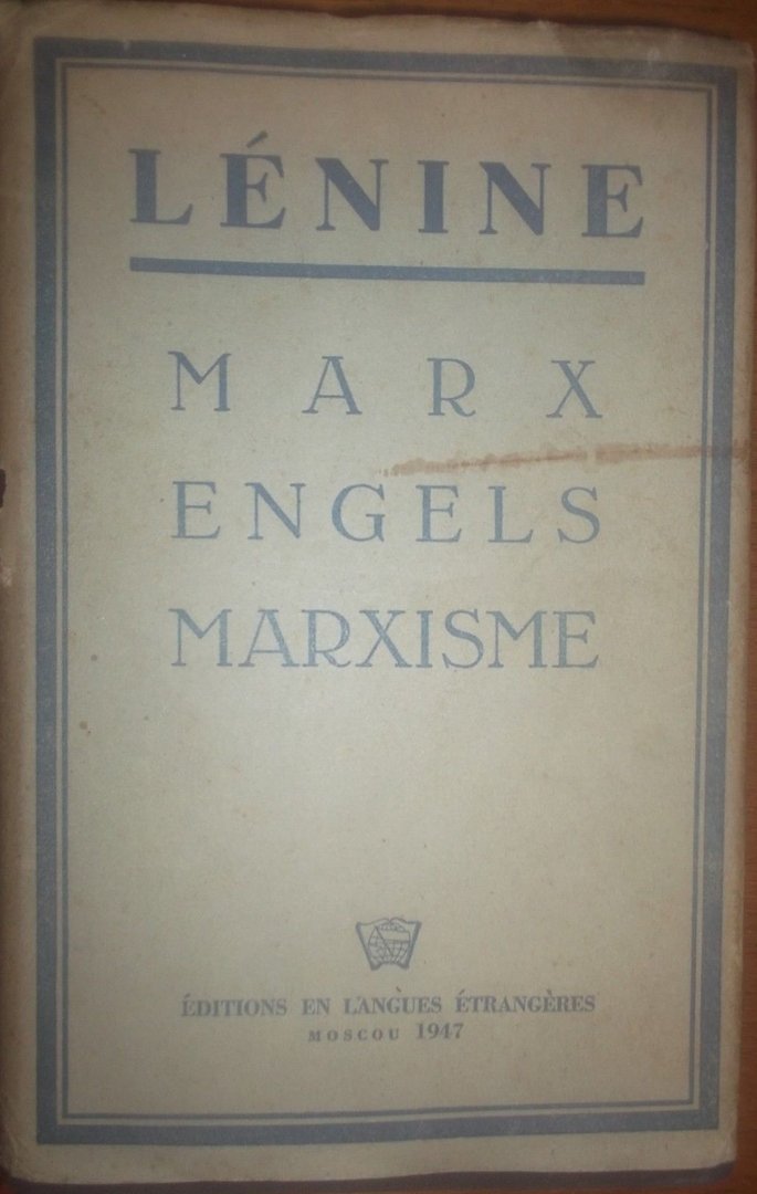 LIVRE lenine marx engels marxisme relié 1947