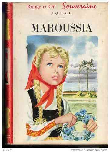 LIVRE Bibliothèque rouge et or maroussia N°88-1955