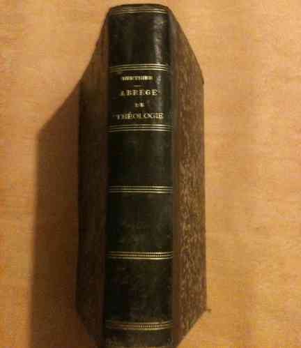 LIVRE l'abbée berthier abrégé de théologie 1928 5eme édition relié