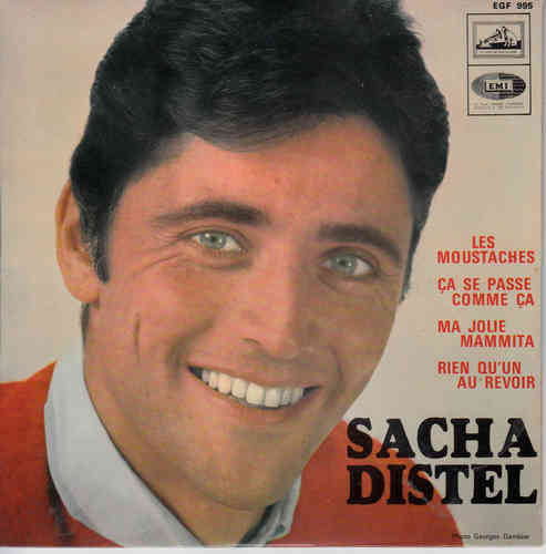 VINYL45T Sacha distel les moustaches 1967 BIEM