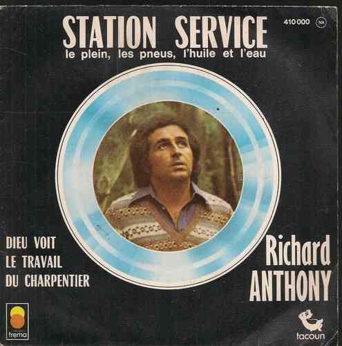 VINYL45T richard Anthony station service 1975
