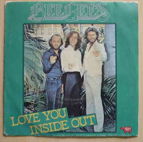 VINYL45T bee gees love you inside out