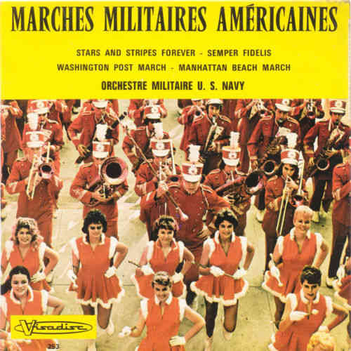 VINYL45T orchestre militaire us navy marches militaires américaines BIEM