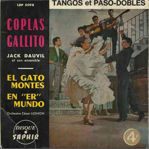VINYL45T jack dauvil coplas gallito tango et paso dobles BIEM
