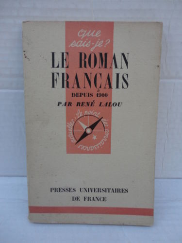 LIVRE rené lalou le roman français 1951