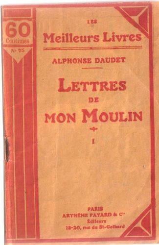 LIVRE Alphonse Daudet les meilleurs livres lettres de mon moulin n°2