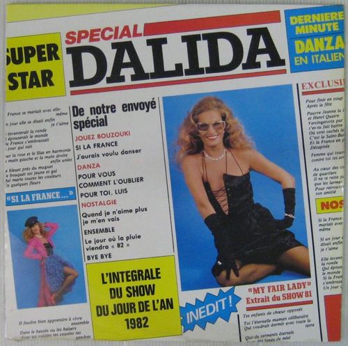 VINYL 33 T dalida show jour de l'an 1982