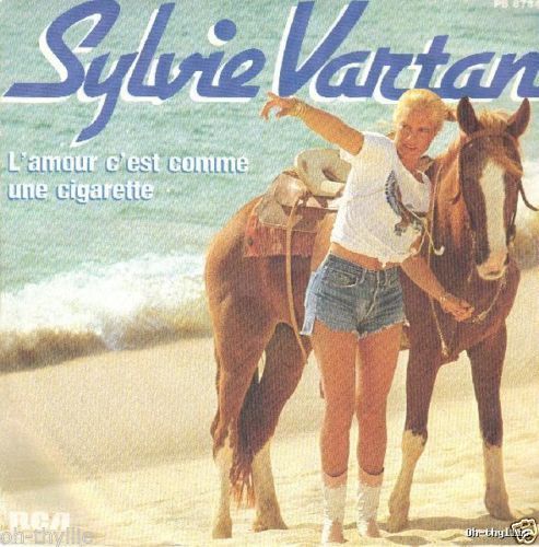 VINYL45T Sylvie vartan l'amour c'est comme les cigarettes 1981