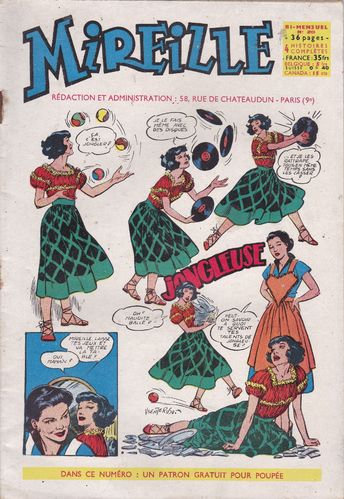 BD bi mensuel mireille N° 20 1954