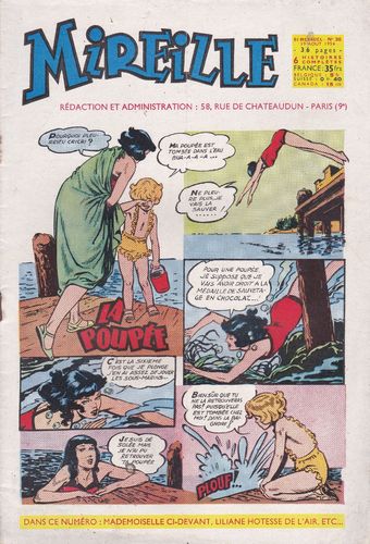 BD bi mensuel mireille N° 30 1954