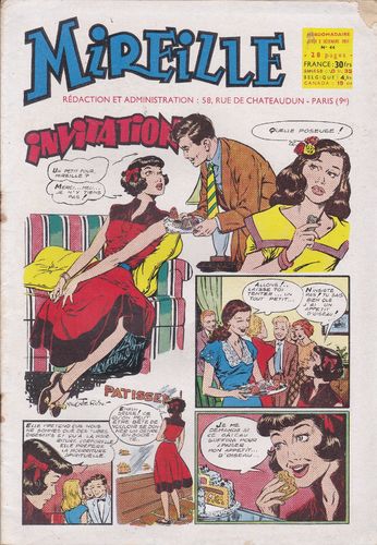 BD hebdomadaire  mireille N° 44  1954