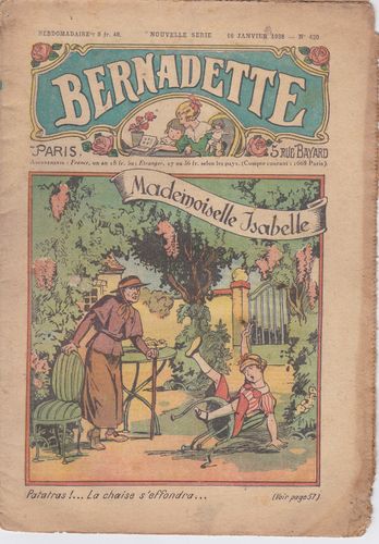 BD hebdomadaire Bernadette N° 420 1938