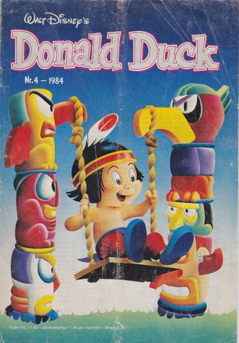 BD donald duck N°4 1984 Allemand